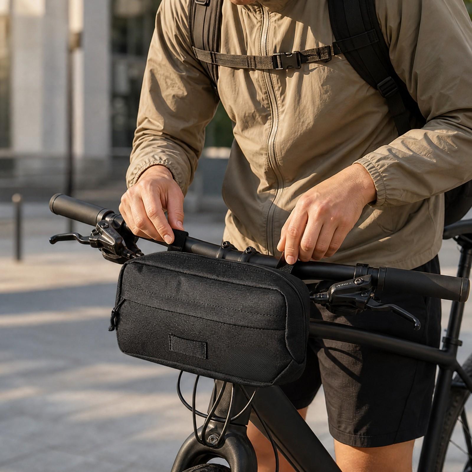 Cycling Commute Essentials - Bolsa compacta para manillar de bicicleta,