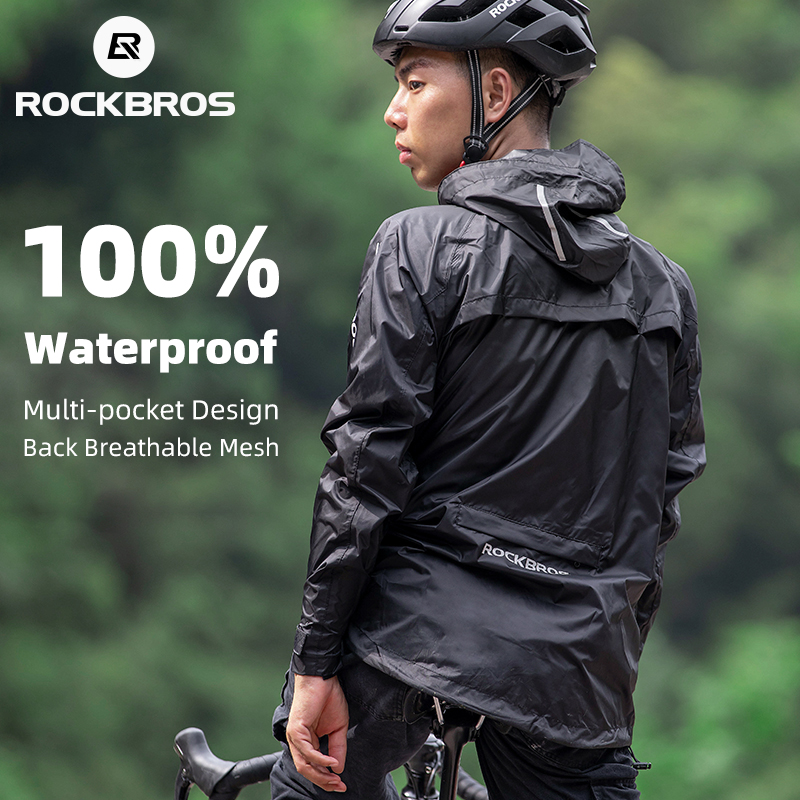 Cycling Commuter Jacket - ROCKBROS-chubasquero impermeable para ciclismo para hombre,