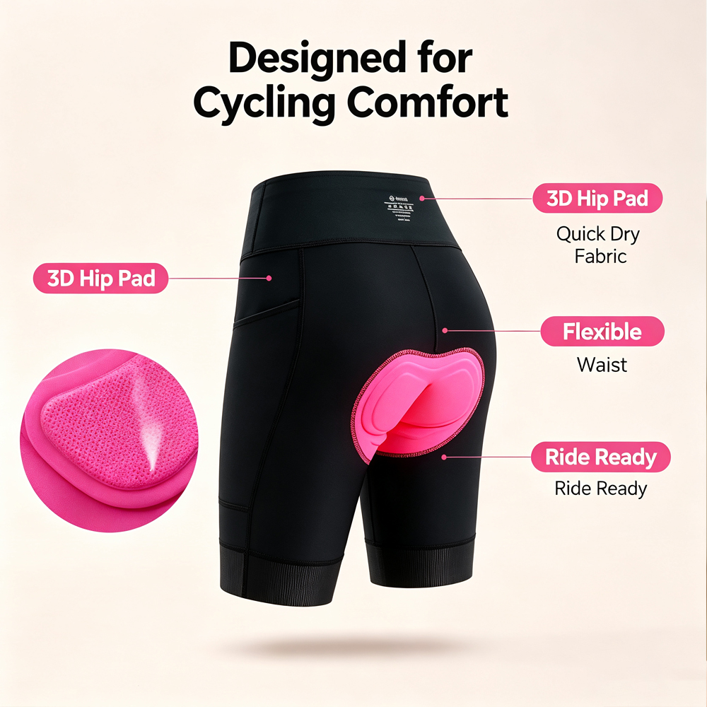 OZZOMM, 1 unidad, pantalones c - Cycling Shorts For Commute reseña y precio
