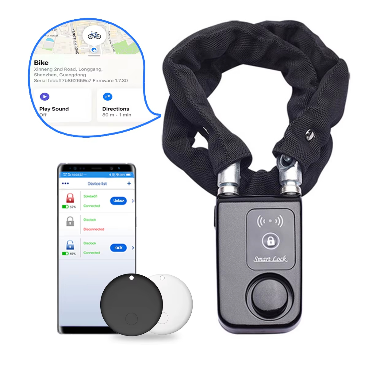 Candado de Cadena para Bicicle - Chain Lock Combination reseña y precio
