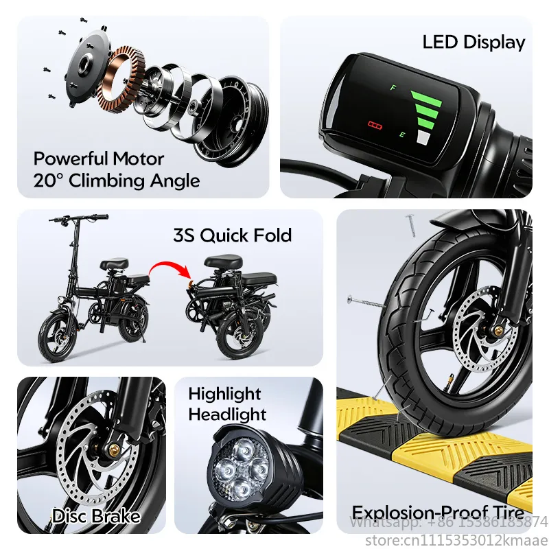 Bicicleta eléctrica plegable y - Commuting With Bike reseña y precio